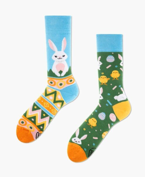 Many Mornings Easter Bunny-Socken für Damen und Herren 35-38/ 39-42/ 43-46