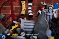 Many Mornings Racoon Bandit - Socken für Damen&Herren /35-38 / 39-42 / 43-46 35-38 Gelb