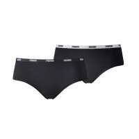 PUMA Damen Puma Iconic Womens Underwear (2 Pack) Hipster Panties Hipster Panties, Schwarz, M EU