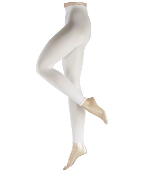 COTTON Damen Legging mit Baumwolle in blickdichter Optik ohne Naht am Bein