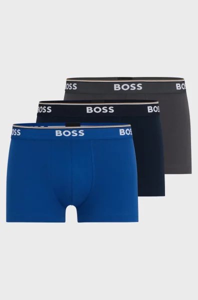 BOSS Hugo Herren Boxershorts Unterhosen 10146061 50325403 3er Pack, Wäschegröße:L, Artikel:-487 Open Blue