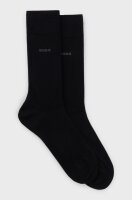 BOSS Herren Socken Allround Twopack Baumwolle uni, 2er Pack, Schwarz (Black 001), 43/46