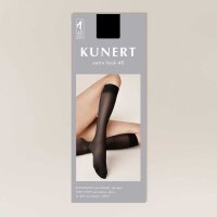 KUNERT Damen Satin Look 40 KSD Kniestrumpf, Puder, 39/42
